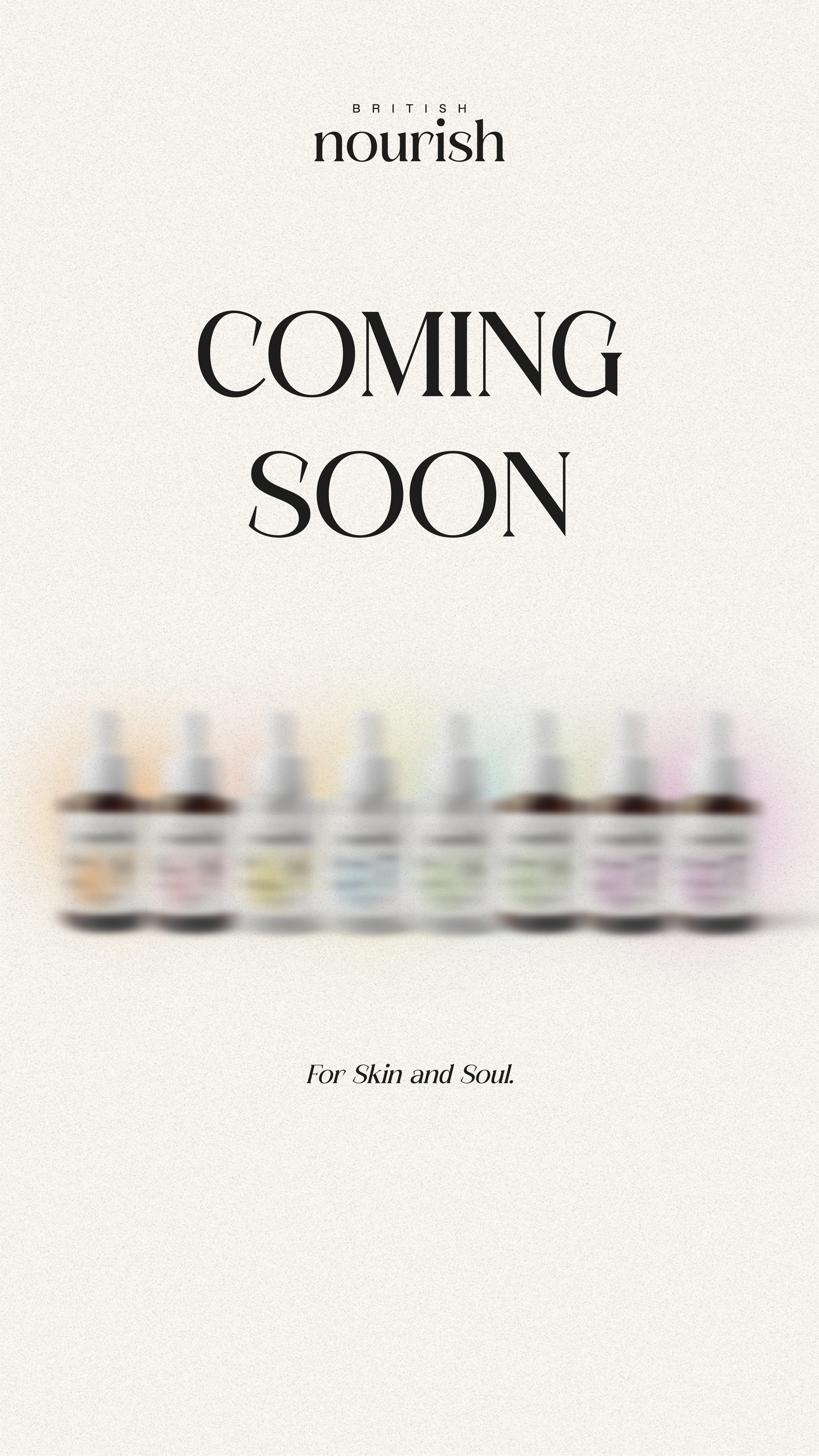 Nourish British Coming Soon - Mobile